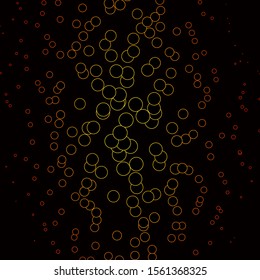 Dark Orange vector layout with circle shapes. Modern abstract illustration with colorful circle shapes. Pattern for business ads.