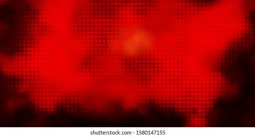 Dark Orange vector layout with circle shapes. Abstract illustration with colorful spots in nature style. Pattern for booklets, leaflets.