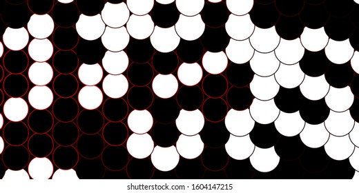 Dark Orange vector layout with circle shapes. Modern abstract illustration with colorful circle shapes. Design for posters, banners.