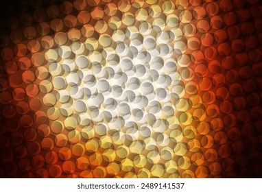 Dark Orange vector layout with circle shapes. Blurred bubbles on abstract background with colorful gradient. Design for poster, banner of websites.