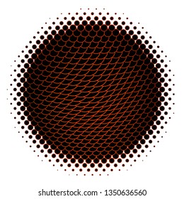 Dark Orange vector layout with circles. Colorful illustration with gradient dots in nature style. Design for your commercials.