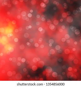 Dark Orange vector layout with circles. Abstract colorful disks on simple gradient background. Pattern for business ads.