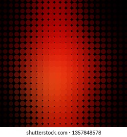 Dark Orange vector layout with circles. Modern abstract illustration with colorful circle shapes. Pattern for websites, landing pages.