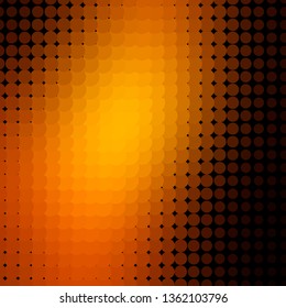 Dark Orange vector layout with circles. Modern abstract illustration with colorful circle shapes. Pattern for booklets, leaflets.
