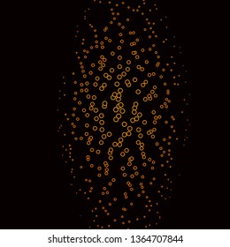 Dark Orange vector layout with circles. Illustration with set of shining colorful abstract spheres. New template for your brand book.