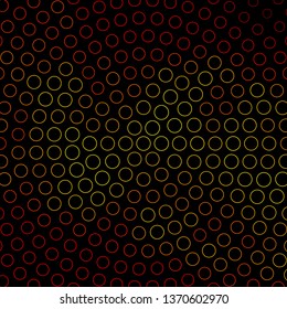 Dark Orange vector layout with circles. Modern abstract illustration with colorful circle shapes. Design for your commercials.