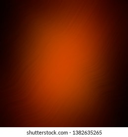Dark Orange vector layout with circular arc. Colorful abstract illustration with gradient curves. Pattern for commercials, ads.