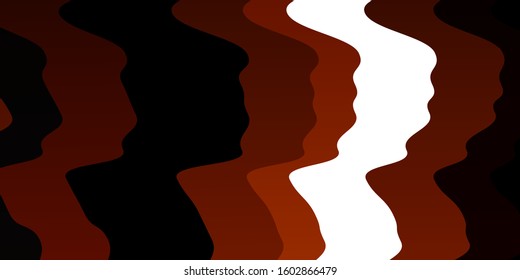 Dark Orange vector layout with circular arc. Colorful illustration, which consists of curves. Pattern for ads, commercials.