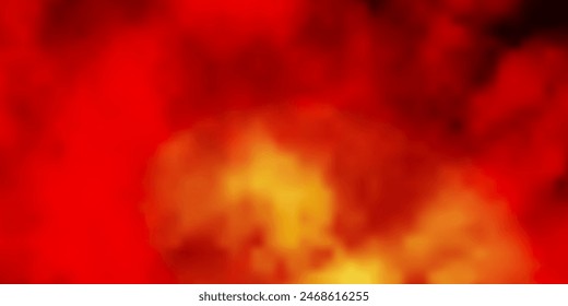Dark Orange vector layout with cloudscape. Abstract colorful clouds on gradient illustration. Pattern for your booklets, leaflets.