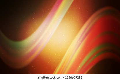Dark Orange vector layout with cosmic stars. Modern abstract illustration with Big Dipper stars. Pattern for astrology websites.