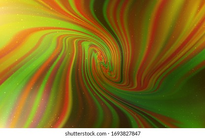 Dark Orange vector layout with cosmic stars. Modern abstract illustration with Big Dipper stars. Smart design for your business advert.