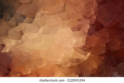 Dark Orange vector layout with curved lines. Colorful illustration in abstract style with gradient. New composition for your brand book.