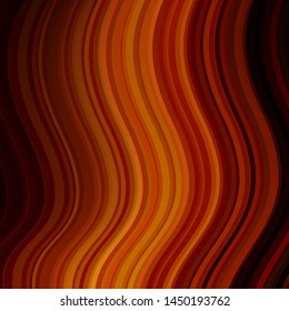 Dark Orange vector layout with curves. Gradient illustration in simple style with bows. Pattern for websites, landing pages.