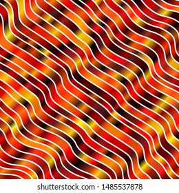 Dark Orange vector layout with curves. Bright illustration with gradient circular arcs. Design for your business promotion.