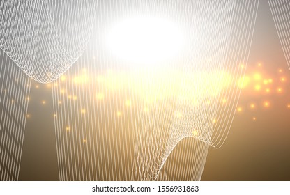 Dark Orange vector layout with festival confetti. Glitter abstract illustration with colorful confetti, ribbons. The pattern can be used for carnival, festival leaflets.