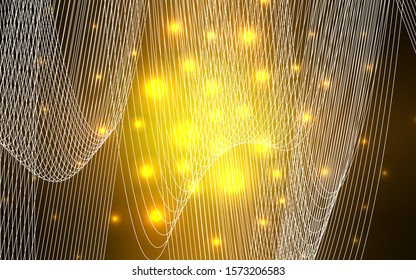 Dark Orange vector layout with festival confetti. Blurred decorative design in anniversary style with confetti. Beautiful design for your business advert of anniversary.