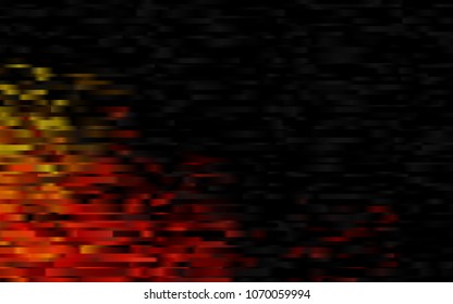Dark Orange vector layout with flat lines. Decorative shining illustration with lines on abstract template. Smart design for your business advert.