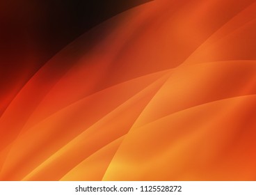 Dark Orange vector layout with flat lines. Shining colored illustration with narrow lines. The pattern can be used for websites.