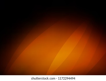 Dark Orange vector layout with flat lines. Blurred decorative design in simple style with lines. The template can be used as a background.