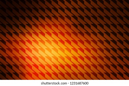 Dark Orange vector layout with flat lines. Shining colored illustration with sharp stripes. Pattern for ads, posters, banners.