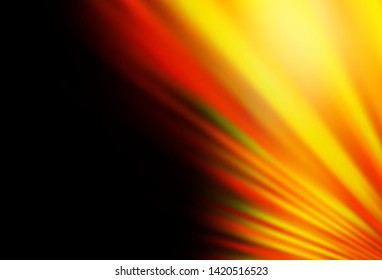 Dark Orange vector layout with flat lines. Modern geometrical abstract illustration with staves. Best design for your ad, poster, banner.