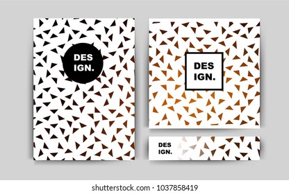 Dark Orange vector layout for Leaflets. Beautiful colored sample in A4 size. Pattern for beautiful business cards, folders.