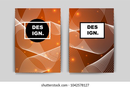 Dark Orange vector layout for Leaflets. Blurred decorative design in abstract style with textbox. Completely new template for your brand book.
