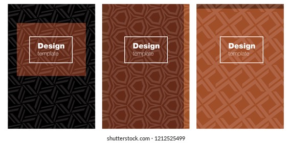Dark Orange vector layout for Leaflets. Glitter abstract design concept with text box. Pattern for business books, journals.