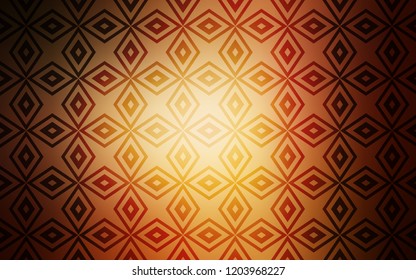 Dark Orange vector layout with lines, rectangles. Modern abstract illustration with colorful rectangles. The template can be used as a background.