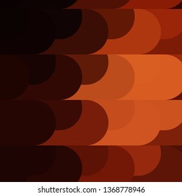 Dark Orange vector layout with lines. Colorful gradient illustration with abstract flat lines. Pattern for booklets, leaflets.
