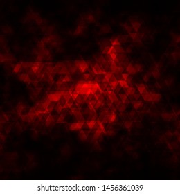 Dark Orange vector layout with lines, triangles. Smart design in abstract style with gradient triangles. Design for your promotions.