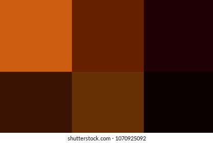 Dark Orange vector layout with set of colors. Shining palette with spectrum of colors. Pattern of colors for designers of booklets, leaflets.