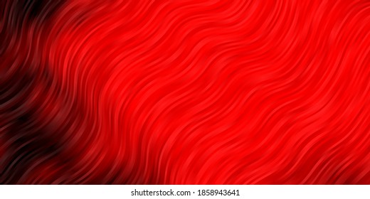 Dark Orange vector layout with wry lines. Brand new colorful illustration with bent lines. Pattern for websites, landing pages.