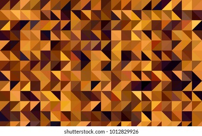 Dark Orange vector low poly pattern. Creative geometric illustration in Origami style with gradient. The elegant pattern can be used as part of a brand book.