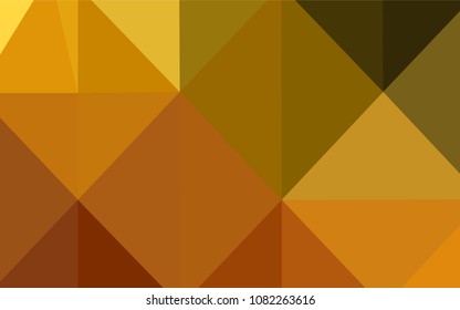 Dark Orange vector low poly texture. Colorful abstract illustration with gradient. A completely new design for your business.