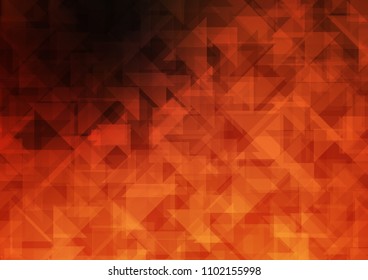 Dark Orange vector low poly low poly. A completely new color illustration in a vague style. A new texture for your design.