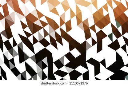 Dark Orange vector low poly layout. Modern geometrical abstract illustration with gradient. A completely new design for your business.