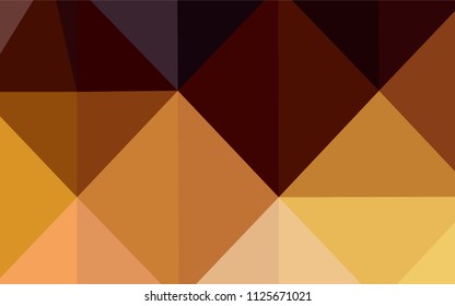 Dark Orange vector low poly texture. Colorful illustration in abstract style with gradient. That new template can be used for your brand book.