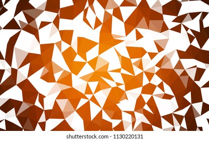 Dark Orange vector low poly layout. Creative geometric illustration in Origami style with gradient. Template for cell phone's backgrounds.