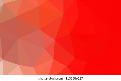 Dark Orange vector low poly cover. A completely new color illustration in a polygonal style. Polygonal design for your web site.