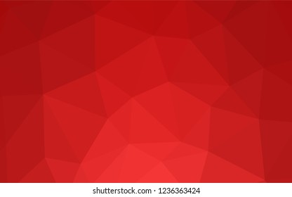 Dark Orange vector low poly texture. Colorful abstract illustration with triangles. Polygonal design for your web site.