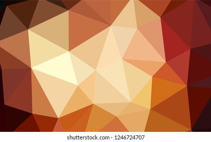 Dark Orange vector low poly cover. Colorful abstract illustration with triangles. Brand new design for your business. Dark Orange vector low poly cover. Colorful abstract illustration with triangles. Brand new design for your business.