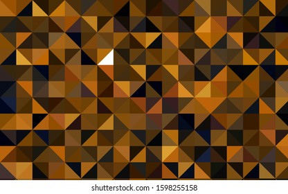 Dark Orange vector low poly pattern. Glitter abstract illustration with an elegant design. Brand-new design for your business.