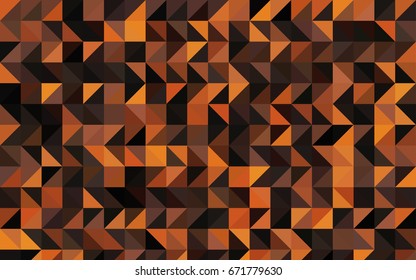 Dark Orange vector low poly template. A sample with polygonal shapes. Brand-new style for your business design.