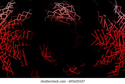 Dark Orange vector low poly background. A sample with a polygonal design. Illustration in polygonal style with repeating squares