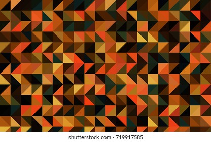 Dark Orange vector low poly background. An elegant bright illustration with gradient. A completely new template for your business design.