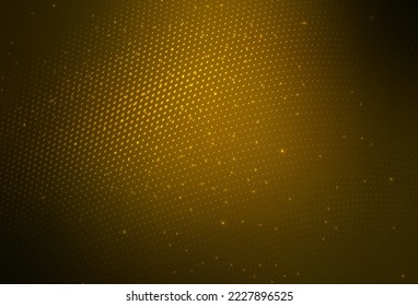 Dunkelorangefarbene Vektorgrafik Moderne abstrakte Illustration mit bunten Wassertropfen. Unscharfe Blasen auf abstraktem Hintergrund mit buntem Farbverlauf. Basis für Broschüren, Faltblätter