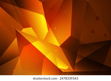 Vector naranja oscuro Ilustración abstracta moderna con gotas de agua coloridas. Ilustración Abstractas con burbujas de colores en estilo de la naturaleza. Diseño elegante para Fondos de pantalla.