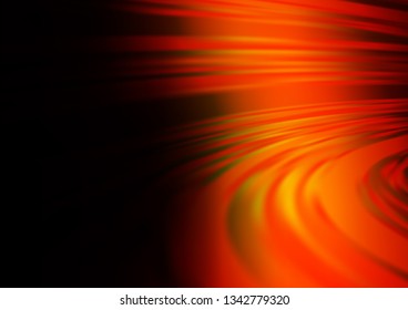Dark Orange vector modern bokeh pattern. Colorful illustration in abstract style with gradient. A new texture for your design.