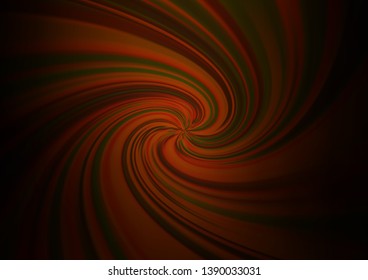 Dark Orange vector modern bokeh pattern. A vague abstract illustration with gradient. The template for backgrounds of cell phones.